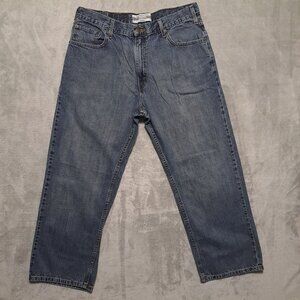 Levi Strauss Signature Mens Jeans 36x30 Loose Straight Classic Blue